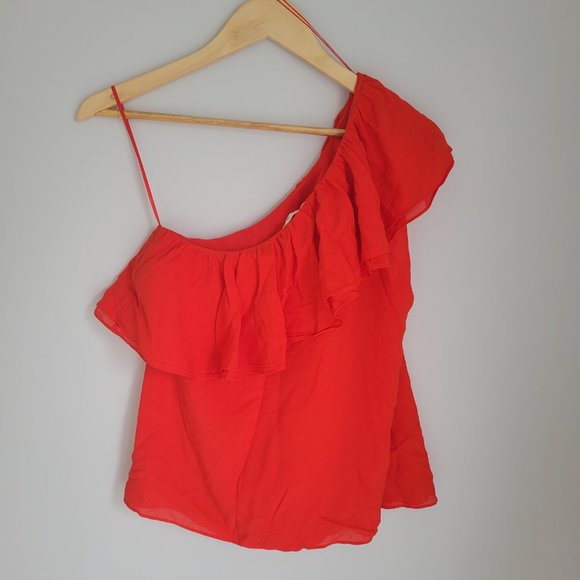 Rebecca Taylor Single Sleeve, Flowy Top - Picture 3 of 5